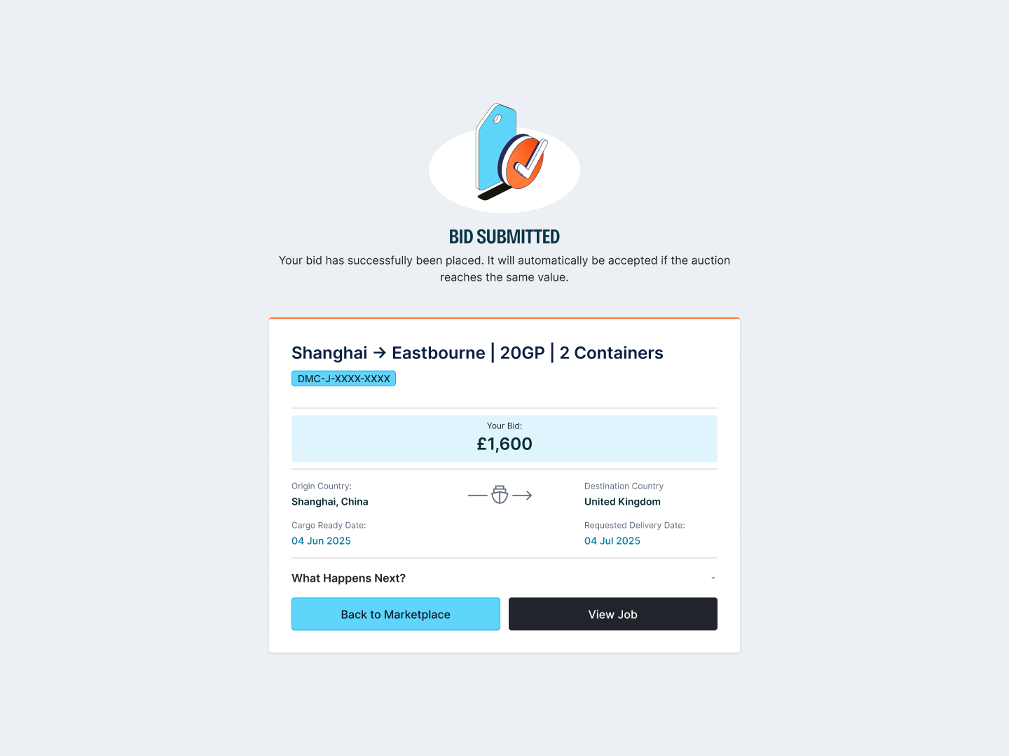 Buy Job – Max Price